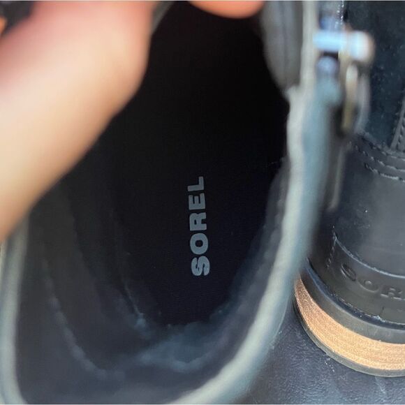 NWT Sorel Emelie Short Lace Boot size 7 Black - Picture 6 of 9